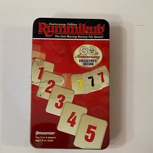 Rummikub 60th Anniversary Collectors Edition The Fast Moving Rummy Tile Game
